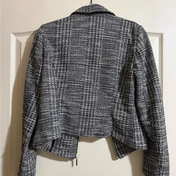 White House Black Market Monochrome Tweed Blazer ❤️ - Picture 2 of 5